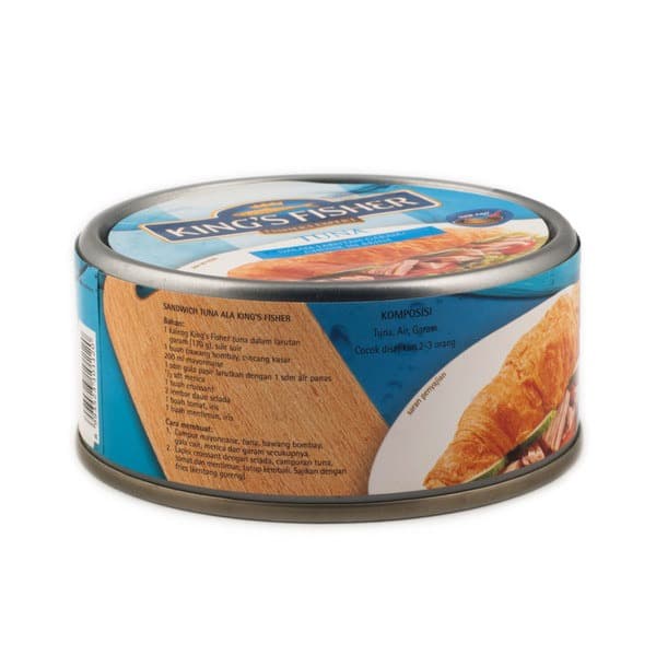 

sa2011aa Paket 2 Pcs King'S Fisher Tuna Kaleng Air Garam Tuna In Brine 170G Xa20X1
