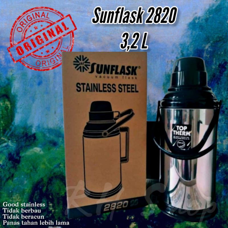 termos air panas jumbo / sunflask 2820 / termos stainless 3,2 L