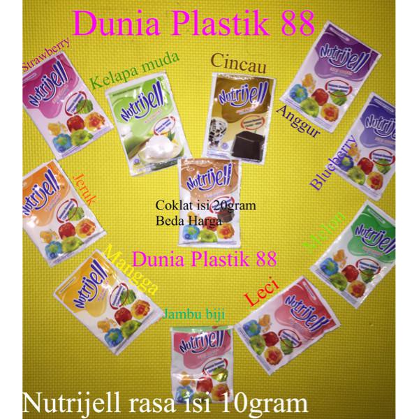 

Isi 10Gram Tepung Agar Jelly Powder Nutrijell Nutrijel Aneka Rasa - Nutrijell Melon