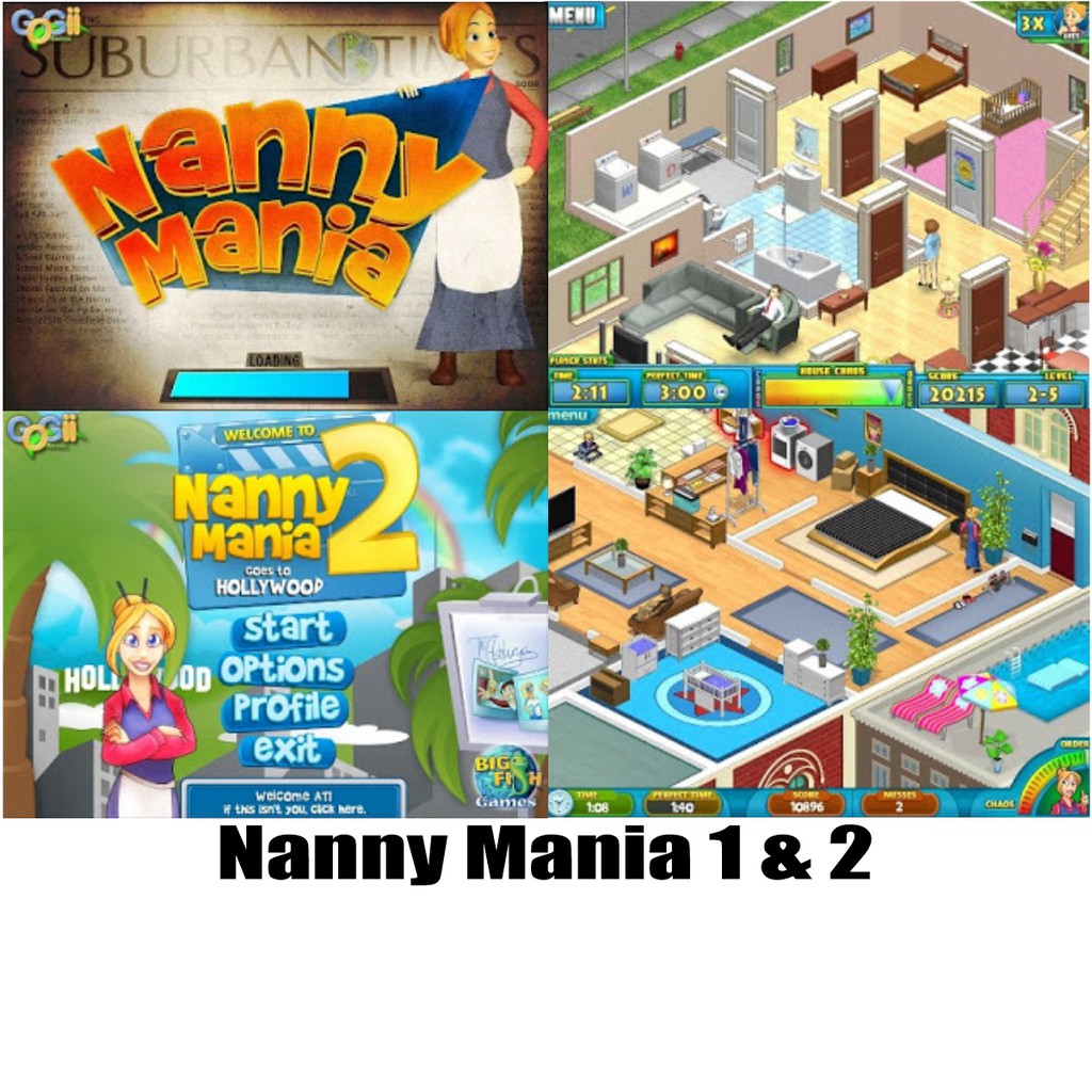 Nanny Mania 1 & 2 PC Games