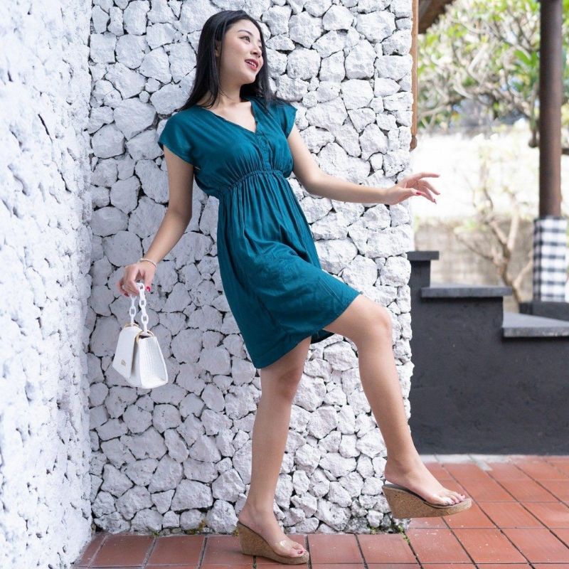 Dress Manohara Kekinian Bali, Seksi Dress Korea leher V neck, Dress Bali, Daster Bali, Baju Bali Mur