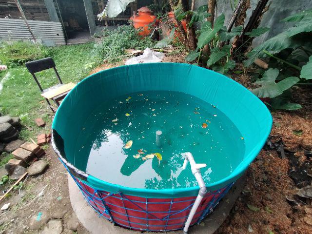 Kolam Terpal Bundar / Bulat Orchid Ukuran D 2 X T 1,2 / Diamter 2 Tinggi 1.2