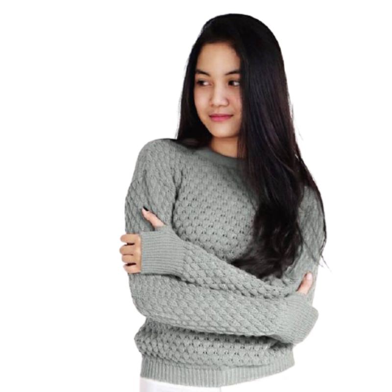 [✅COD]SWEATER ROUNDHAND POPCORN || SWEATER POLOS