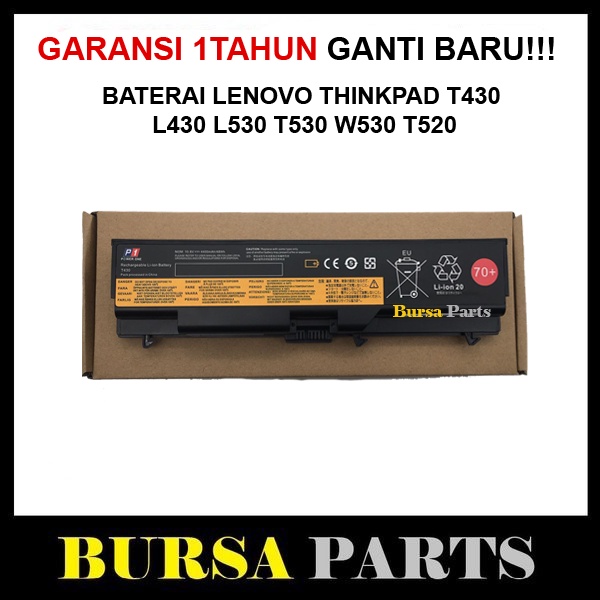 Baterai Lenovo Thinkpad T430 L430 L530 T530 W530 T520