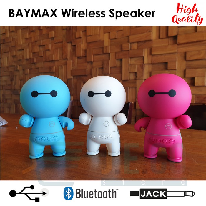 ITSTORE Speaker Wireless Bluetooth Mini Portable Bentuk Kartun Baymax Support TF / USB A9