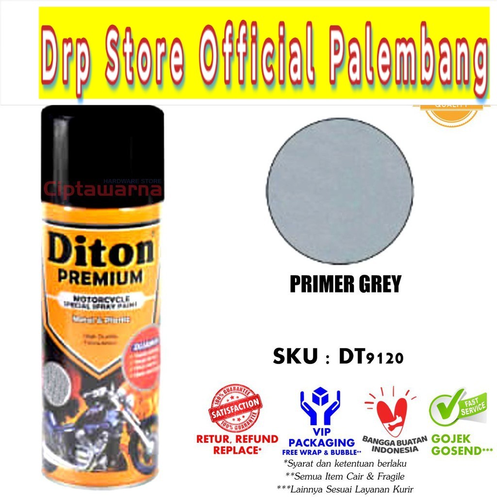 Cat Semprot Diton PREMIUM 9120 PRIMER GREY 400 ML