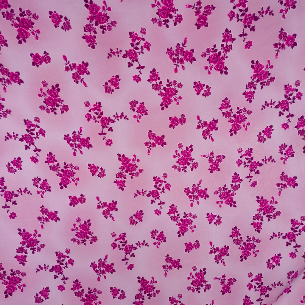 Kain Wolfis Monalisa Premium Motif Bunga Sherly harga per 0.5m