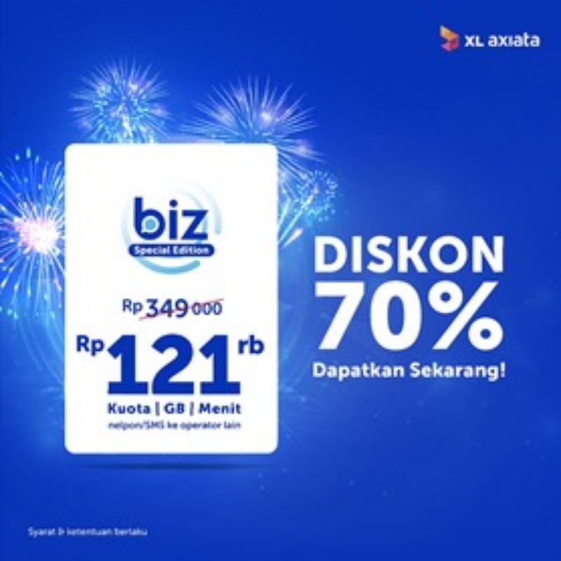 XL SPECIAL EDITION 121GB + KUOTA CONFRENCE 30GB