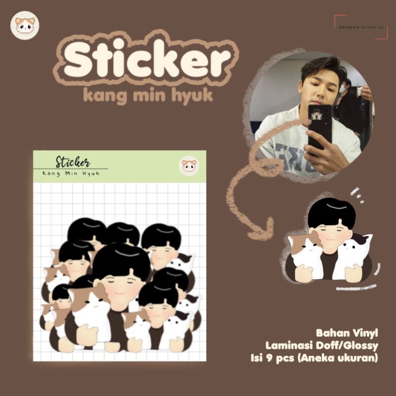 

STICKER CNBLUE KANG MIN HYUK WITH CATS
