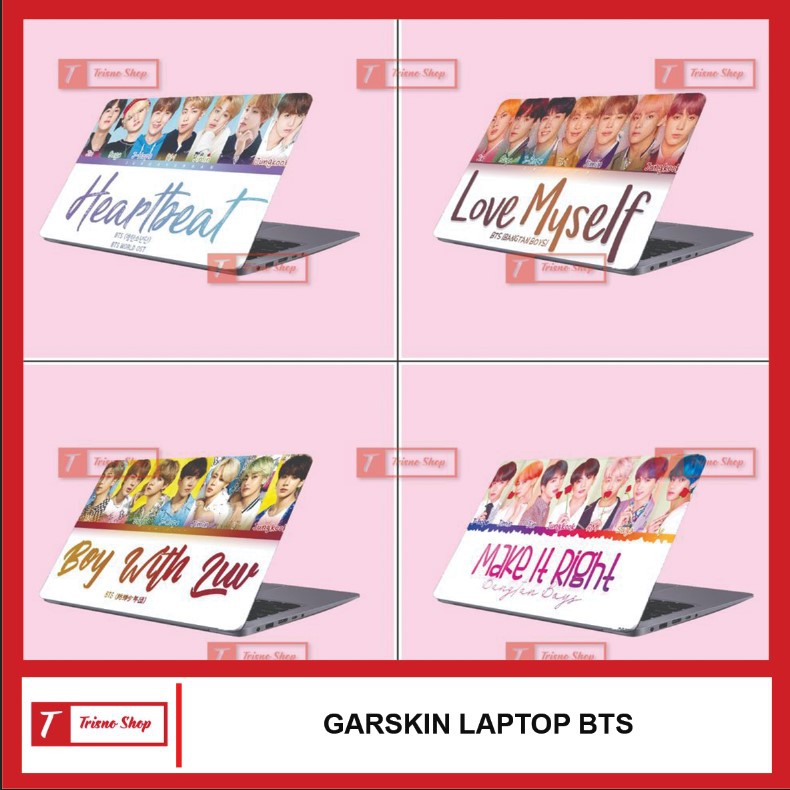 Stiker Laptop | Garskin Laptop | BTS + Laminasi Tebal