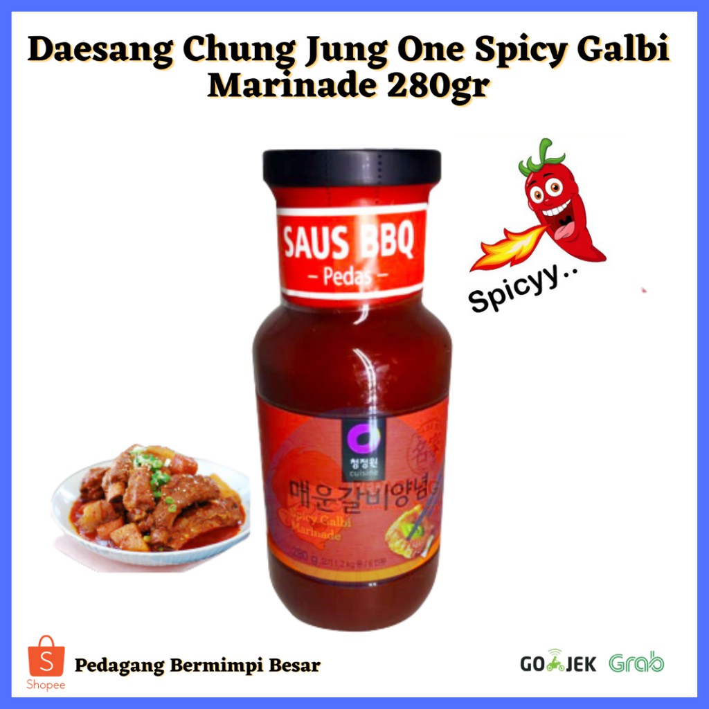 Daesang Chung Jung One Spicy Galbi Marinade 280gr | Saus Galbi Pedas