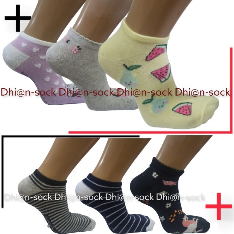 Kaos Kaki Pendek Motif/Kaos Kaki Pendek/Kaos Kaki Motif/Kaos Kaki Semata Kaki/Kaos Kaki Unisex