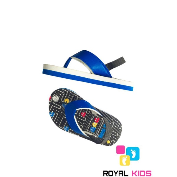 SANDAL BEBY PACMAN ROYAL KIDS (bisa custom nama)