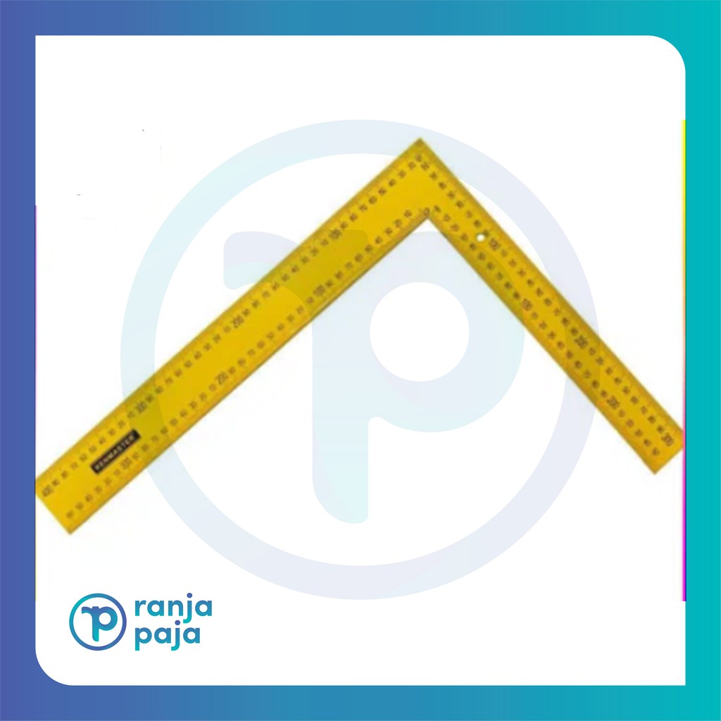 

KENMASTER Penggaris Siku Baja 40x30 Cm /PENGGARIS Tukang Pengukur Sudut