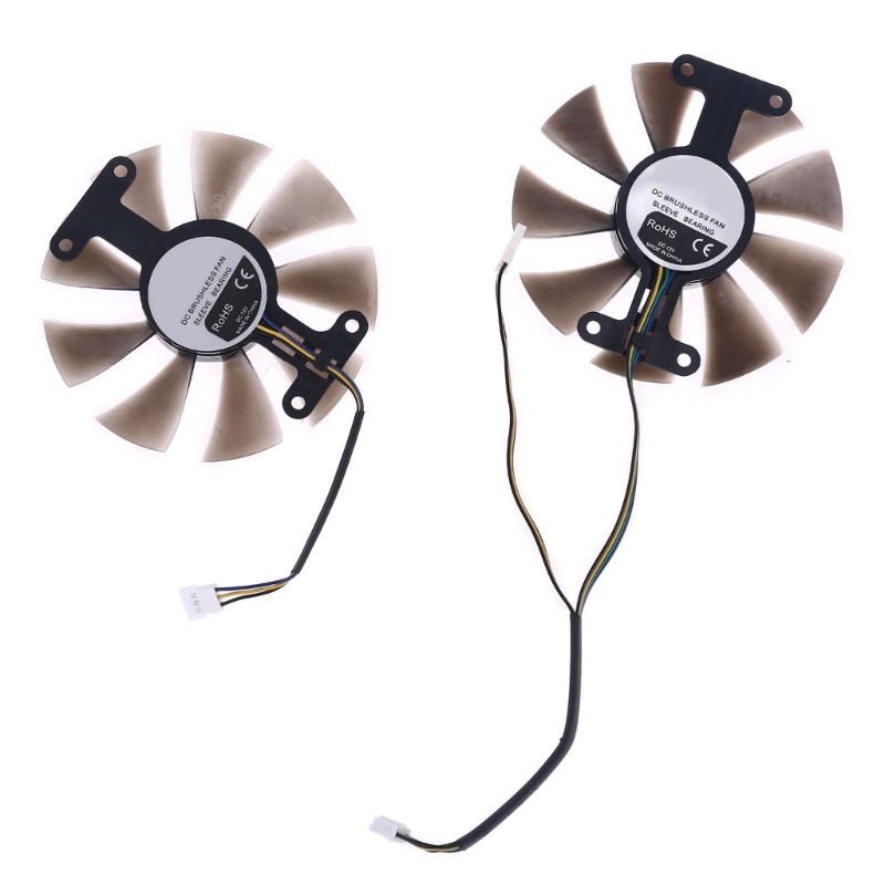 Bt 2pcs 87mm GA91S2U GPU VGA Card Cooler Fan Untuk Palit GeForce GTX 1080 1070Ti 1070 1060 960 950 Dual Video Card Ganti