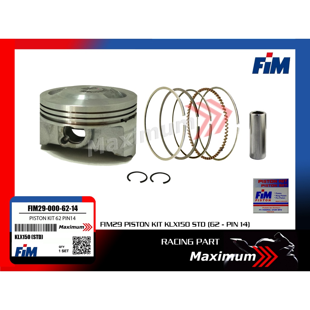 FIM 29-300 Piston Kit KLX (61 Pin 14)
