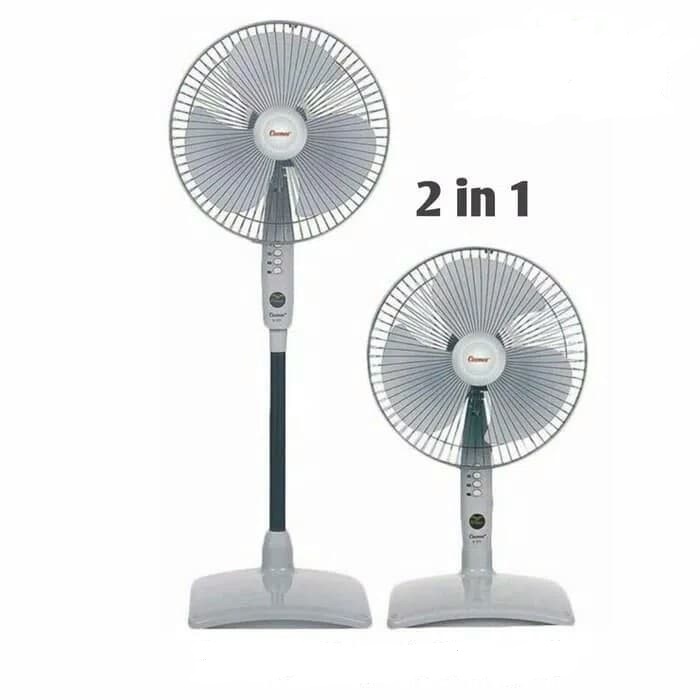 STANDFAN STAND FAN KIPAS ANGIN BERDIRI COSMOS TWINO 16-SN 2IN1 STAND FAN + DESK FAN 16INCH