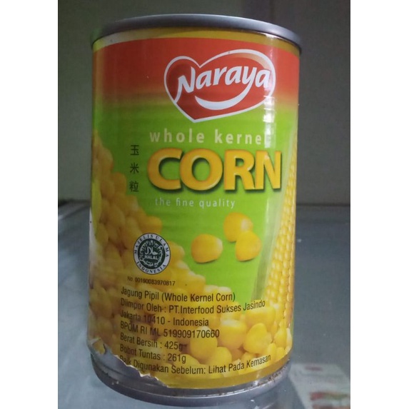

Jagung Kaleng Naraya 425gr
