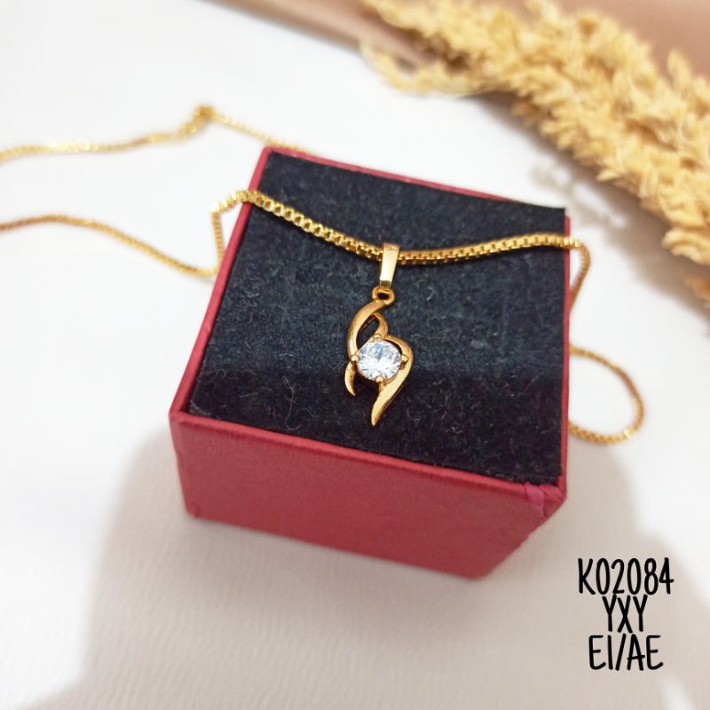 Kalung Yaxiya Mata Zircon Satu Gold K02084