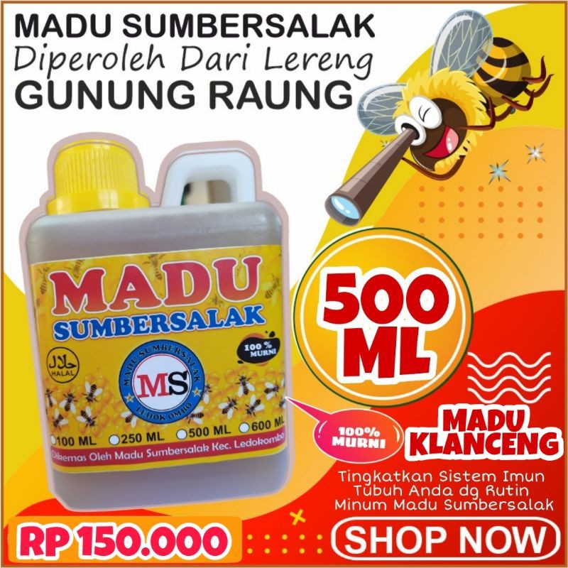 

Madu Sumbersalak - Madu Klanceng / Trigona / Kelulut 500 ML