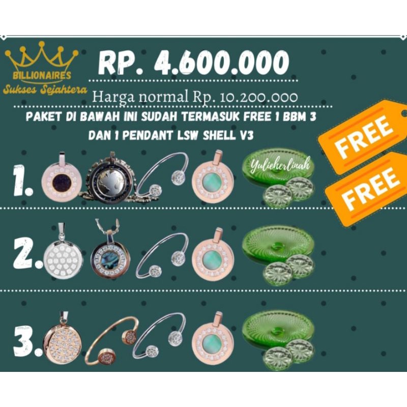 paket super hemat gelang kesehatan