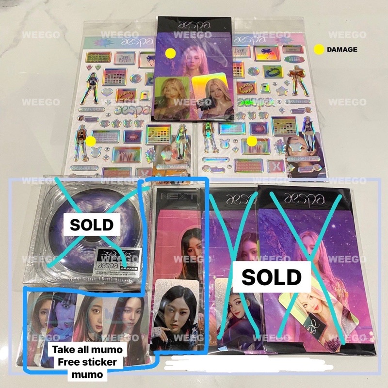 READY AESPA MUMO SAVAGE & MD BLACK MAMBA EPOXY NEXT LEVEL