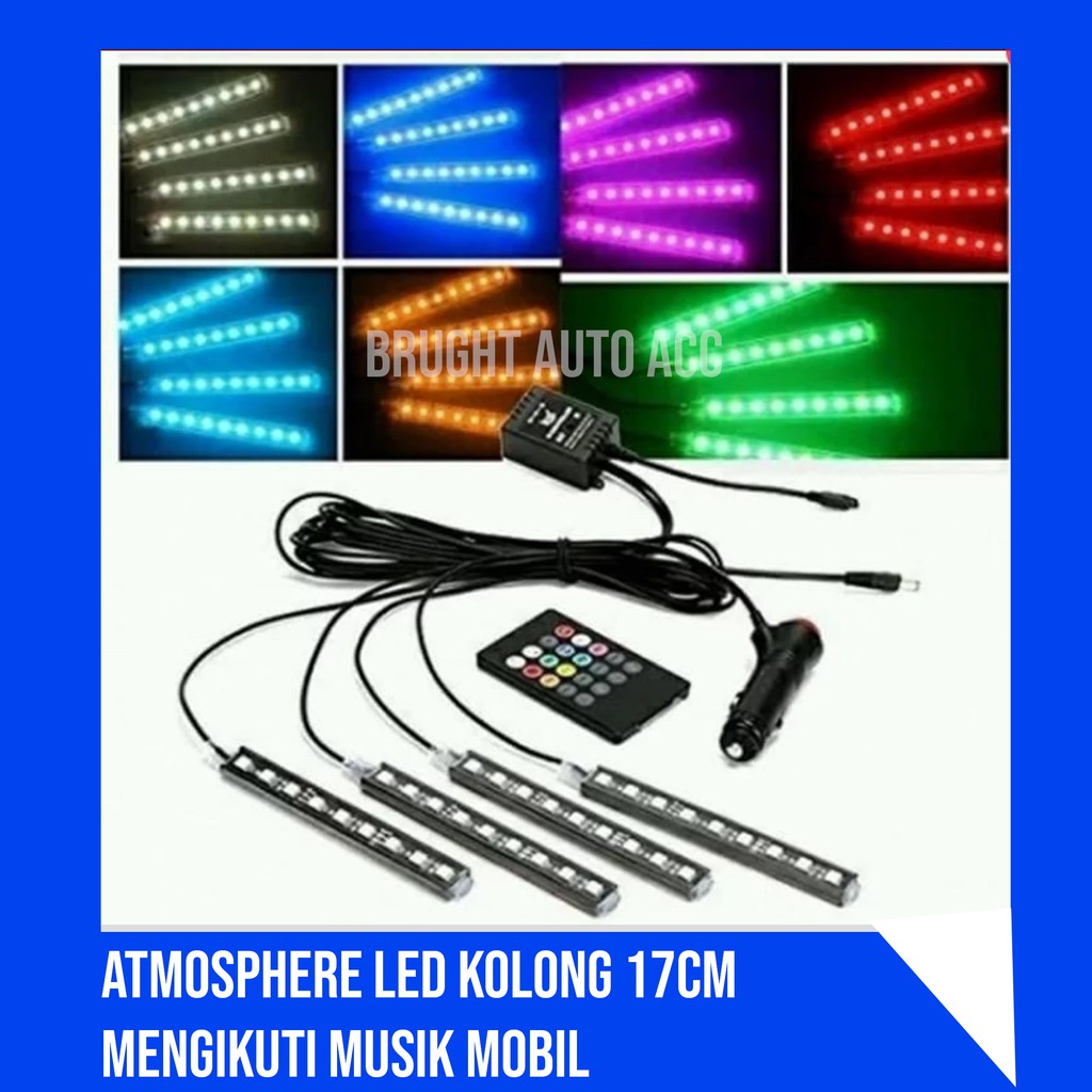 Led kolong dashboard kabin mobil RGB