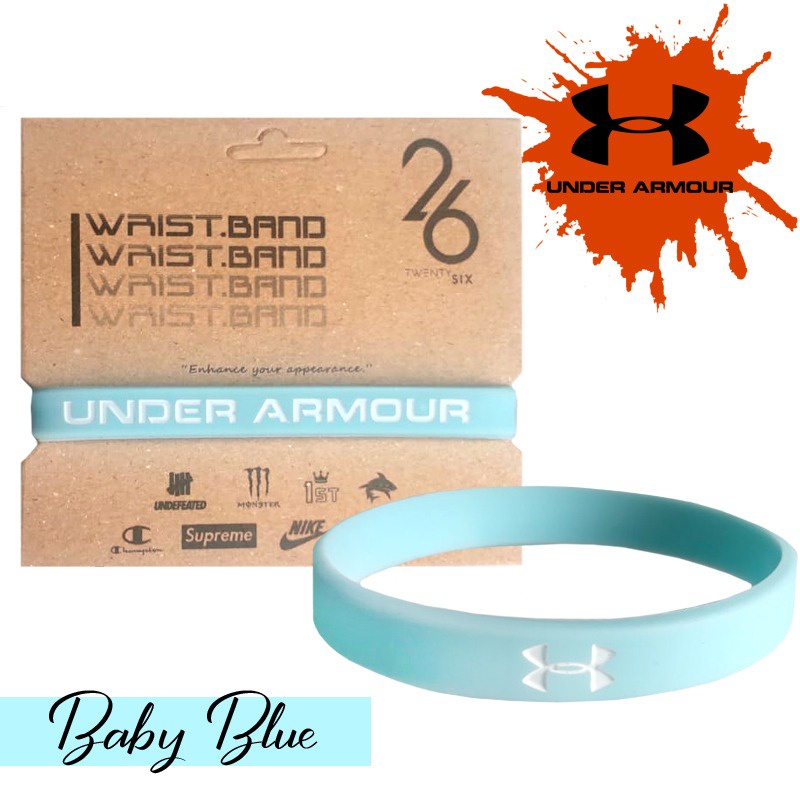 NEW GIFT KADO Rubber Bracelet for Unisex BABY BLUE UA