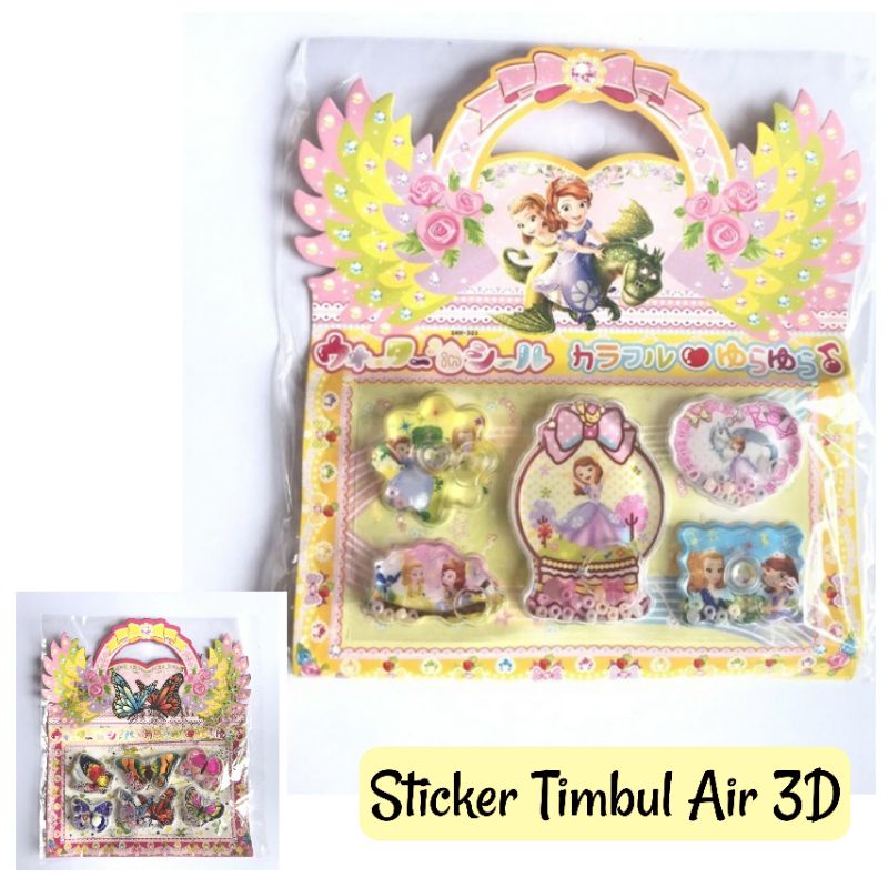 

Sticker Timbul Isi Air 3D Karakter Kartun