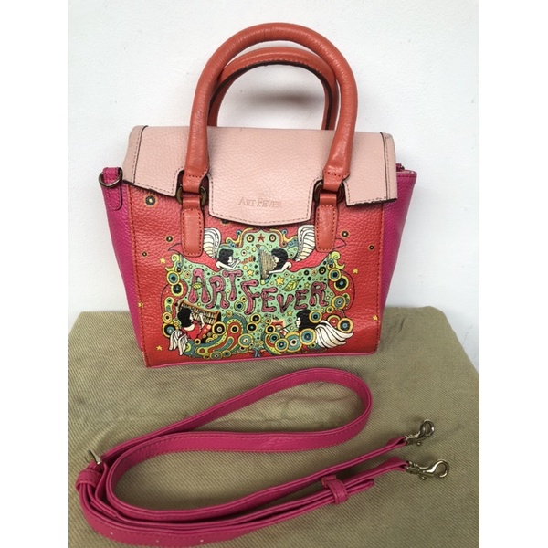 Tas Preloved Art Fever by Brera (Angel Pink Sling Bag)