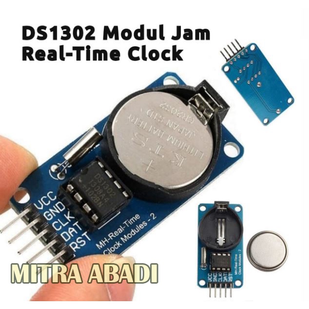 Modul Jam REAL-TIME Clock DS1302 Arduino UNO
