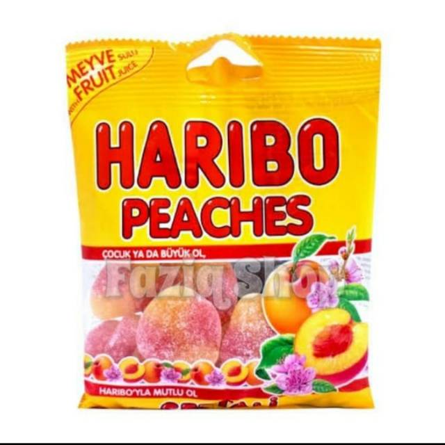 

Haribo Peaches permen jelly 80gr