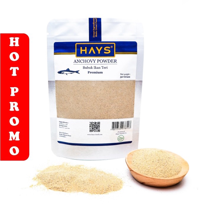 

TERBARU Anchovy Powder / Bubuk Ikan Teri / Kaldu MPASI (50 Gram) - HAYS