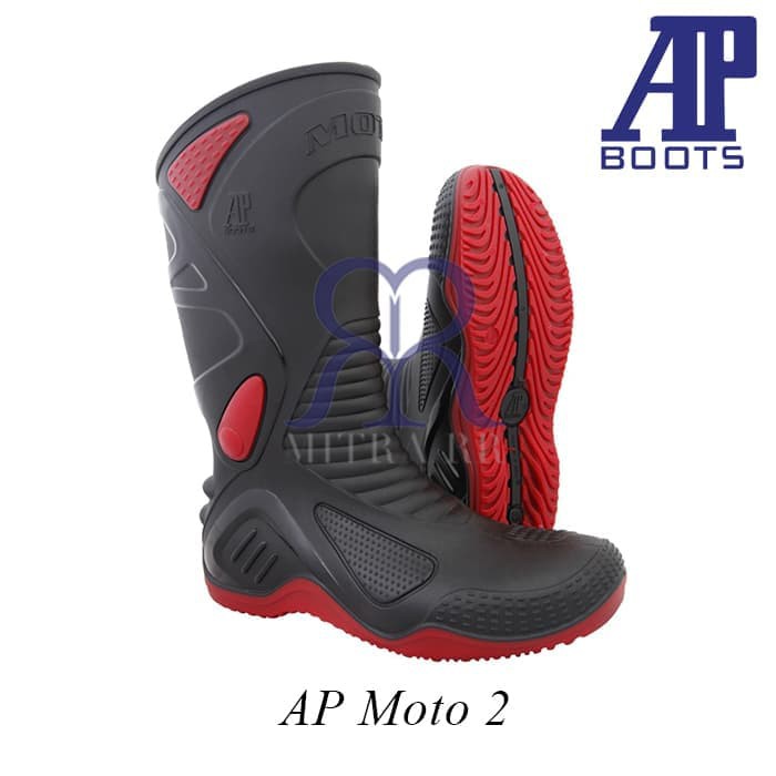 AP TERMURAH AP Boots Moto 2 Hitam - Sepatu Boot Biker Motor Original AP Motto 2,MOTO 2