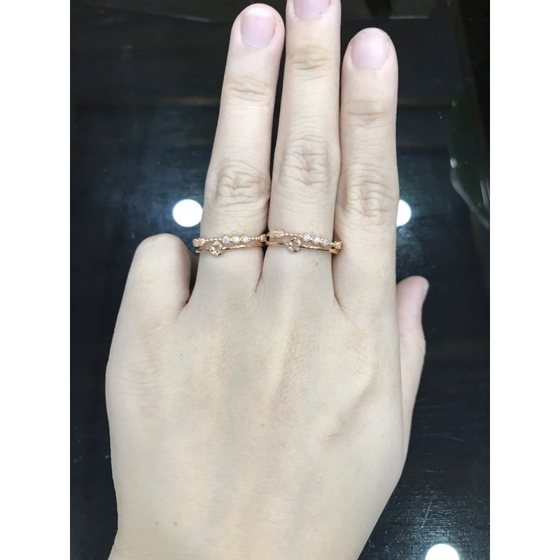 Cincin double pmt emas asli kadar 375