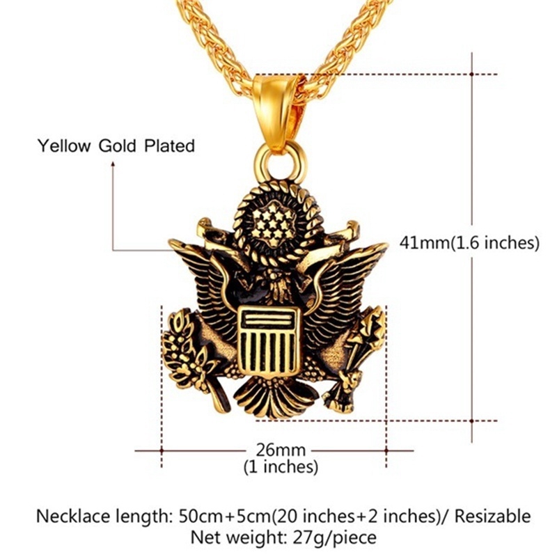 New men's fashion Eagle Pendant Necklace souvenir jewelry