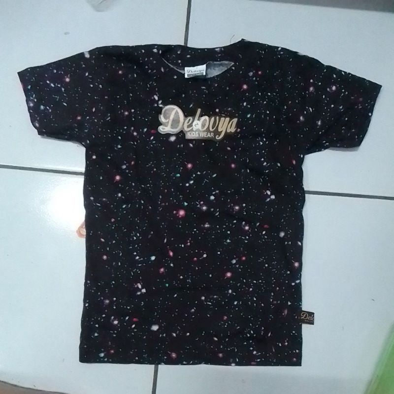 kaos cotton anak unisex delovya