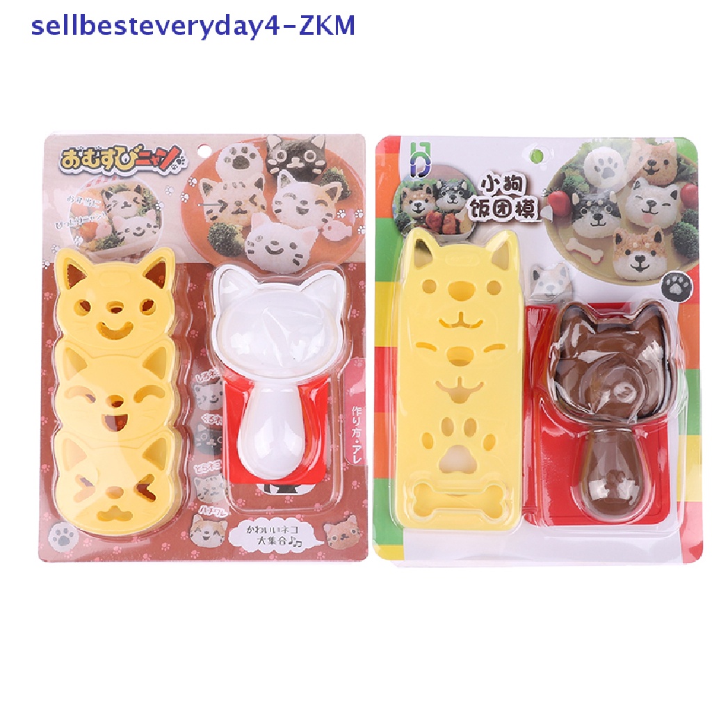 1 Set Cetakan Sushi / Onigiri / Bento Desain Kartun Untuk Dekorasi