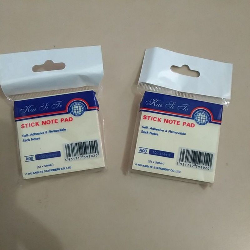 

stick note kai si te ukuran 51X51mm