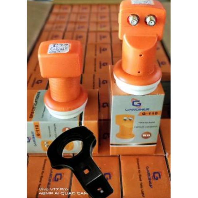 LNB KU BAND GARDINER  DUAL OUT PLUS BRACKET