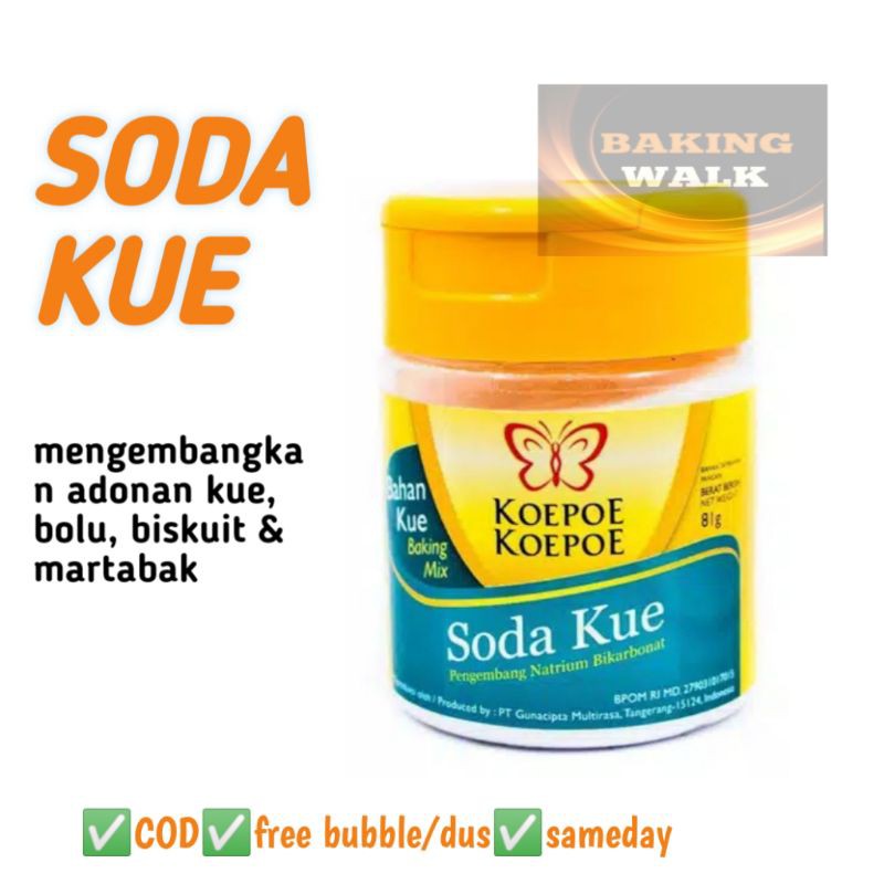 

Soda Kue bahan baku kue 81 gr