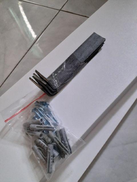 Set Rak Ambalan Dinding Minimalis 2 Pcs Uk. 30,40 Cm