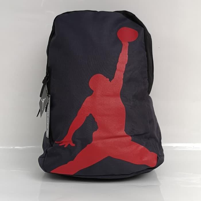 promo TAS RANSEL ANAK SEKOLAH OLAHRAGA BASKET JORDAN JUMPMAN HITAM -ABU TUA Murah