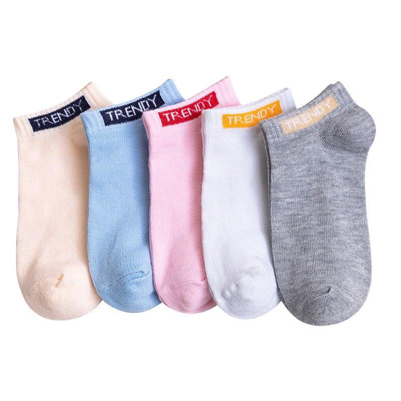 Lovefashion |Kaos Kaki Motif WanitaPriaKorea Ankle Cute Semata Short Socks Pendek Fashion Import COD