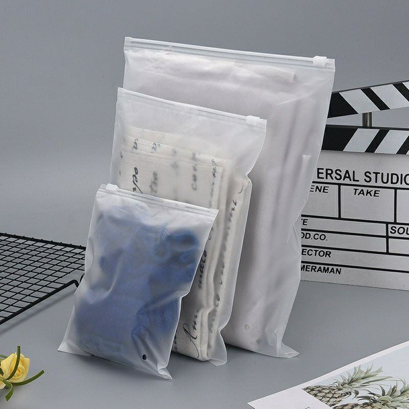 Ziplock Pouch Matte Frosted / Organizer Storage Bag / Travel Bag