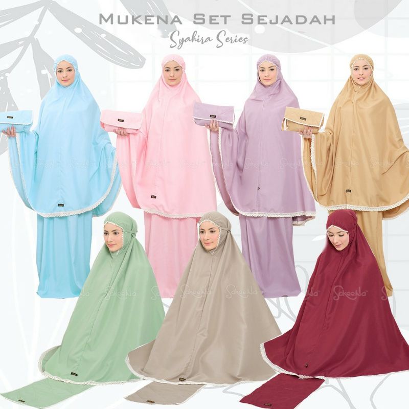 MUKENA DEWASA TRAVELLING SET SAJADAH / MUKENA SYAHIRA SAKEENA TRAVEL SET