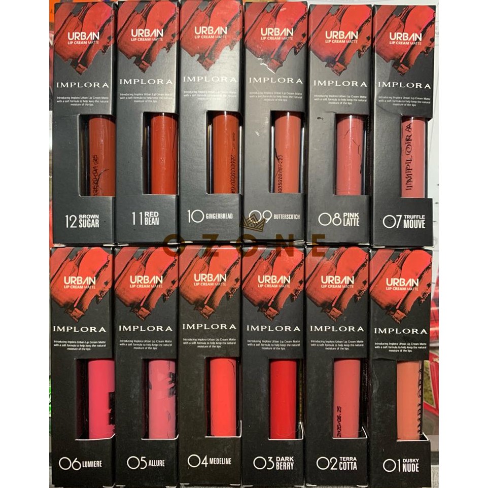 IMPLORA URBAN LIP CREAM MATTE VELVET | LIPCREAM LIPSTIK