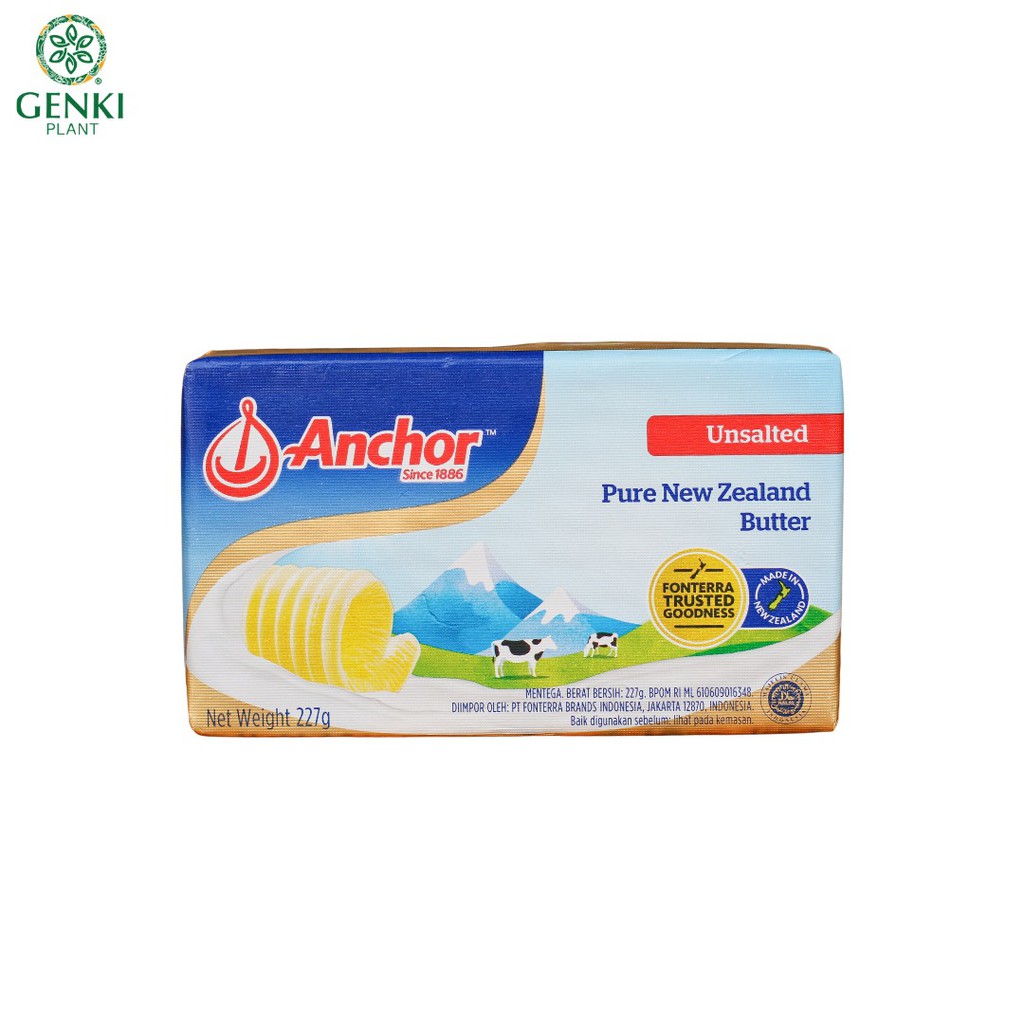 Anchor Unsalted Butter Pats / Mentega Tawar - 227 g