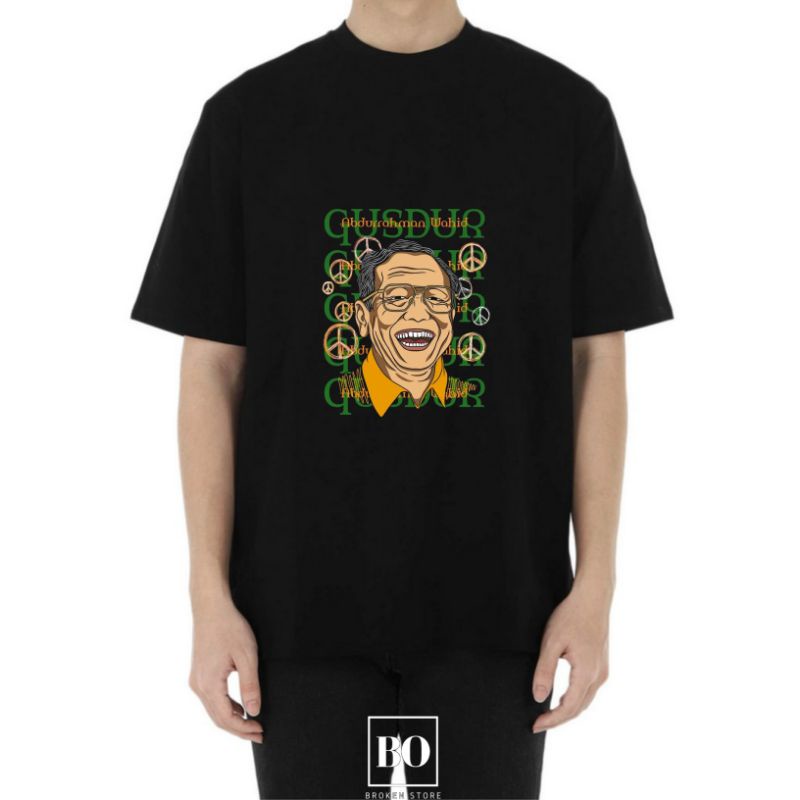 Kaos aktivis/Kaos Tshirt gusdur gus dur/Kaos peace/T-shirt