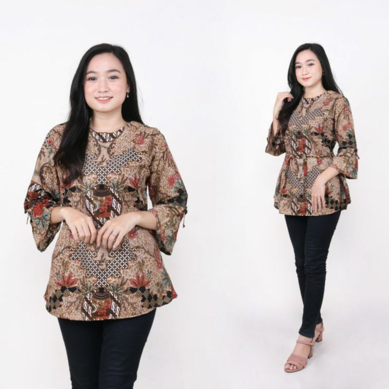 Blouse Batik Wanita Murah Couple Atasan Batik Wanita Blus Batik 100 Ribu 3